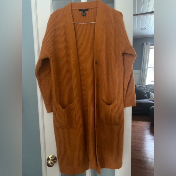 Rust colored knit cardigan - - Picture 2 of 6